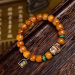Tibetan Yak Bone Buddha Head Bracelet