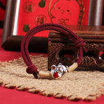 Lucky Cat Red String Bracelet
