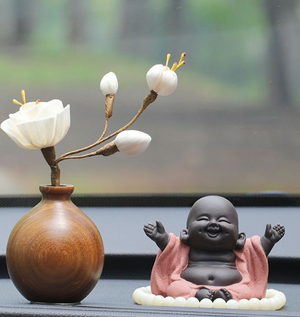 Little Monk with Healing Flower and Bodhi Seed Malas