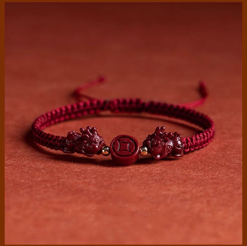Feng Shui Calabash Cinnabar Bracelet, Fengshui Cinnabar Wealth Bracelet Feng Shui Calabash Cinnabar Bracelet, Fengshui Cinnabar Wealth Bracelet
