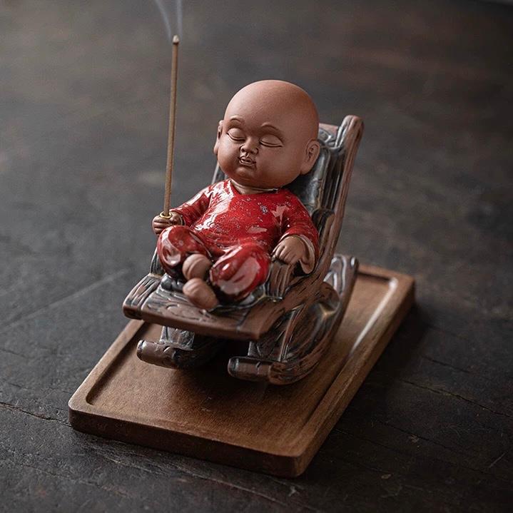 Little Monk with Rocking Chair