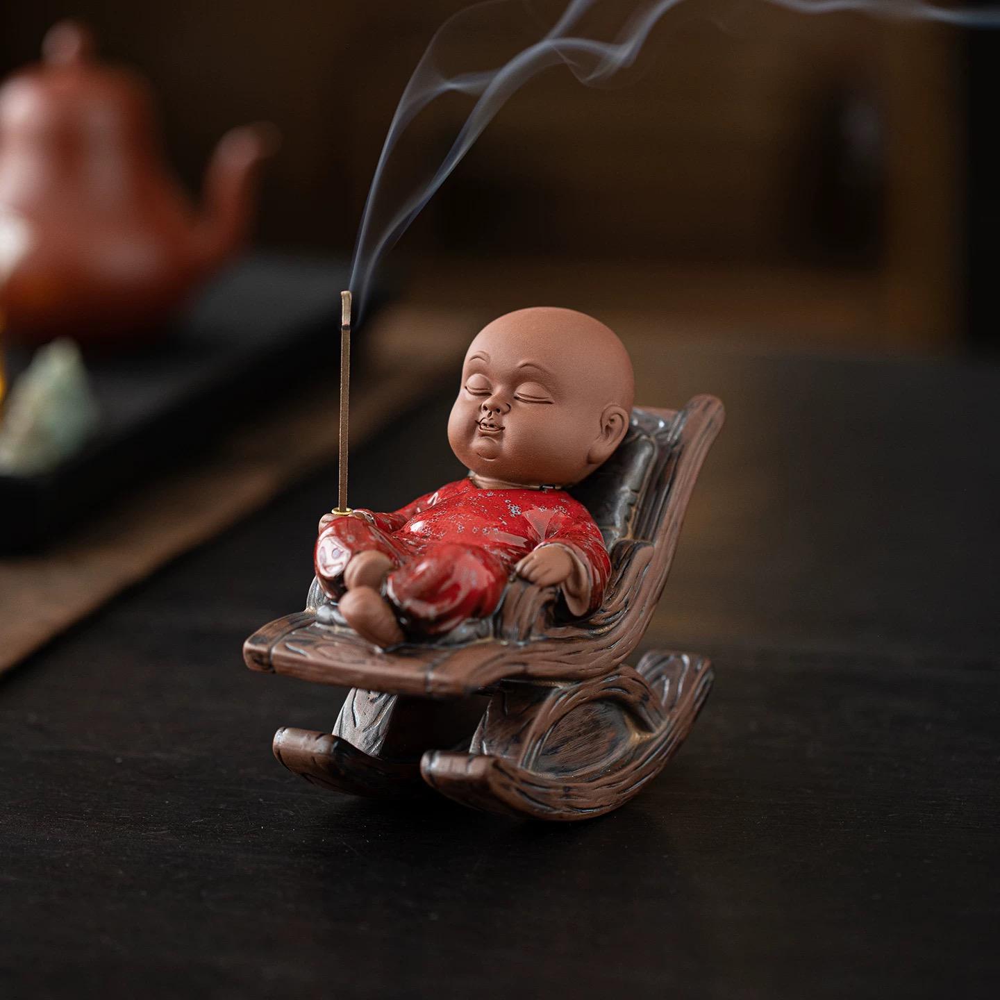 Little Monk with Rocking Chair