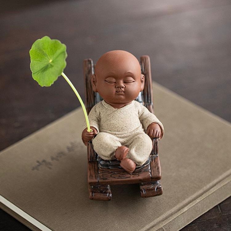 Little Monk with Rocking Chair