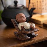 Little Monk with Rocking Chair