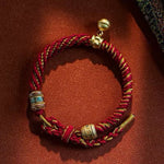 Tibetan Lucky Six Mantras Buddha Bracelet