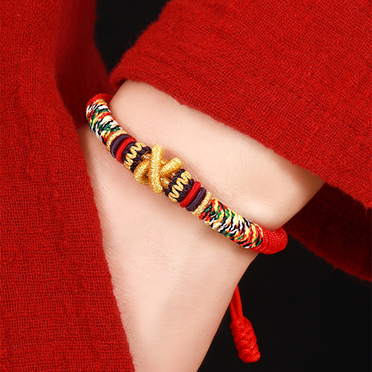 Buddhist lucky 2025 knot bracelet
