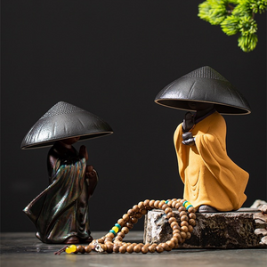 Little Monk With Tea Strainer Hat