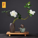 Little Monk With Feng Shui Flower