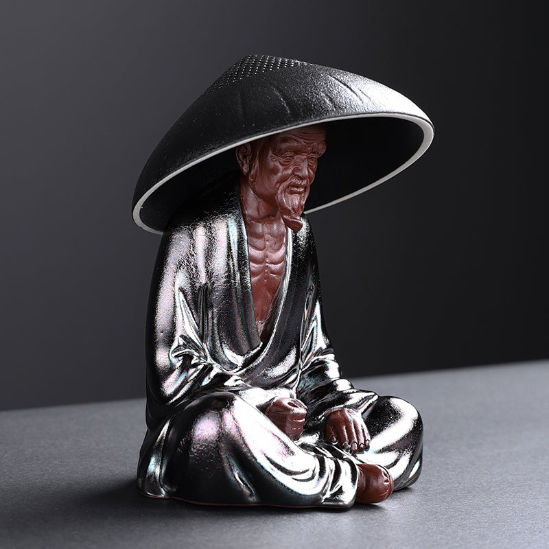 Little Monk With Tea Strainer Hat