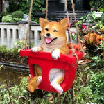 Shiba Inu Puppy On The Swing