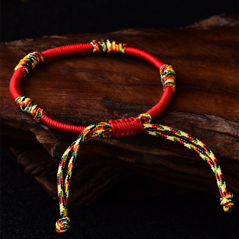 Lucky Tibetan Red Cord bracelet  Lucky Buddhist bracelet Red – The Buddha  Buddha